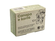 Organiczne mydło w kostce Konopie & Masło Shea 100 gr - SAPONE DI UN TEMPO