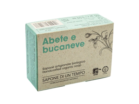 Organiczne mydło w kostce Jodła & Przebiśnieg 100 gr. - SAPONE DI UN TEMPO