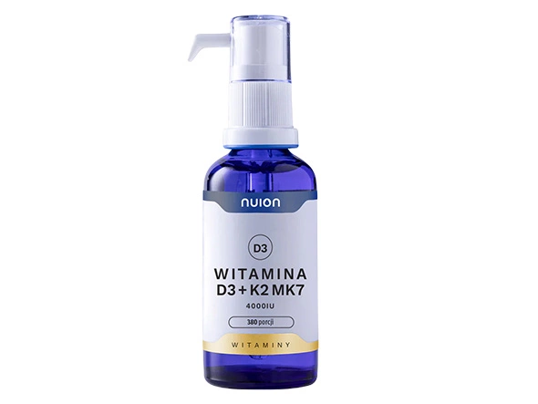 Witamina D3+K2MK7 4000 IU NUION 380 porcji - PUROMEDICA