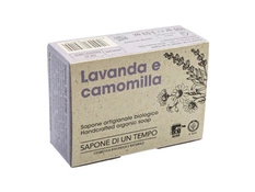 Organiczne mydło w kostce Lawenda & Rumianek 100 gr - SAPONE DI UN TEMPO