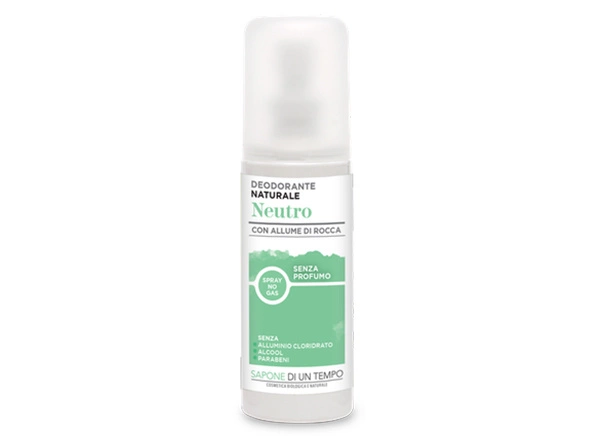 Naturalny dezodorant w sprayu neutralny 0% Alluminium 100 ml - SAPONE DI UN TEMPO